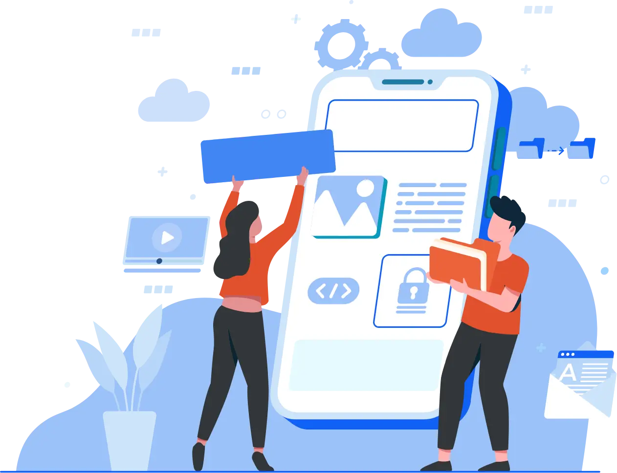 App Development Illustration